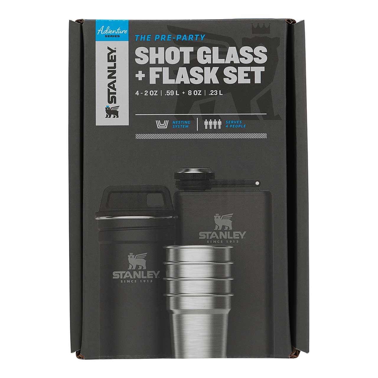 ADVENTURE SHOT & FLASK GIFT SET 236 ml