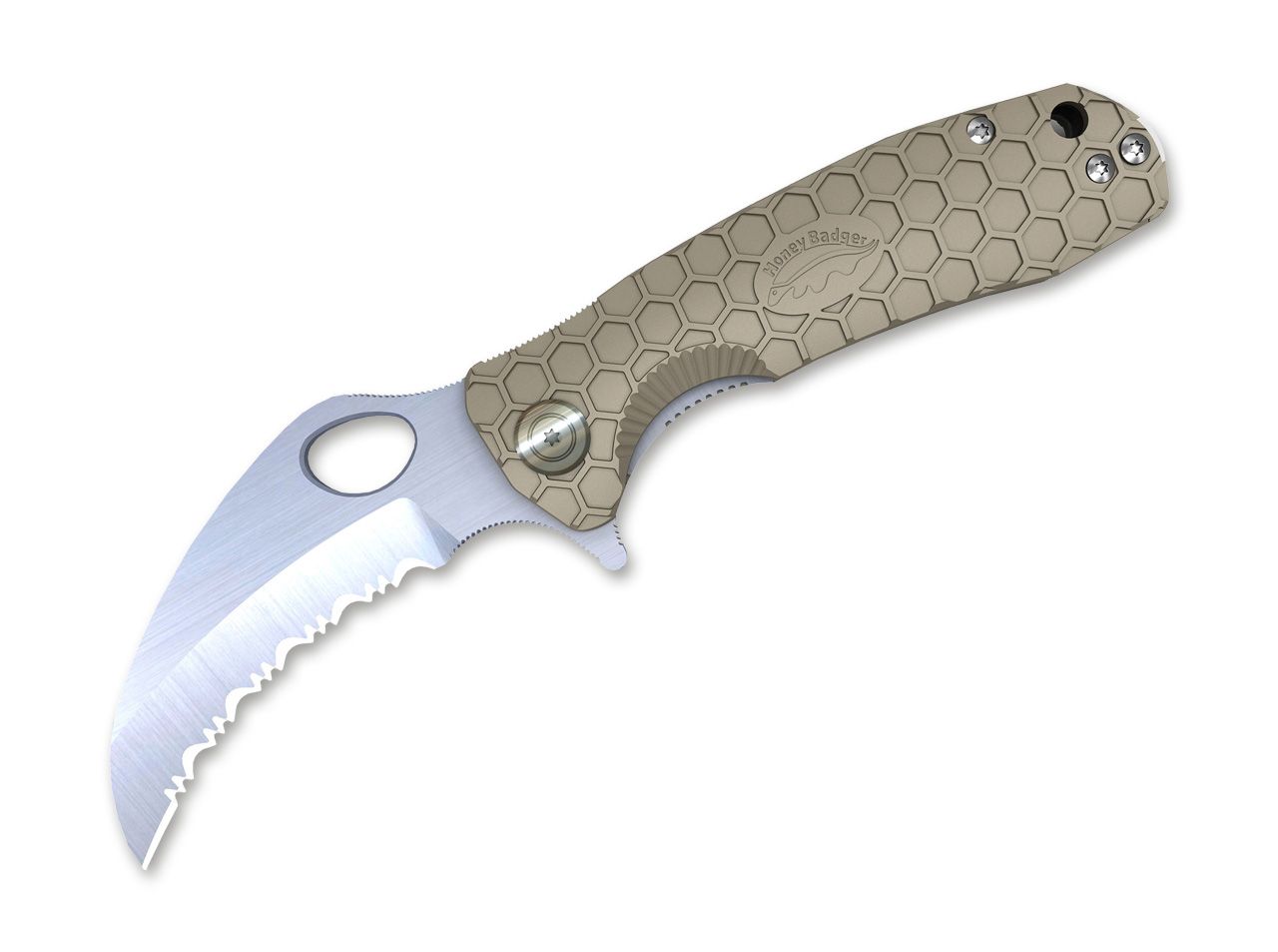 Claw Large Tan Serrated