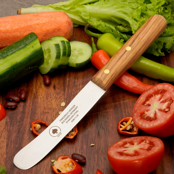 Buckelmesser Holzgriff Olive mit Buche Case 6er