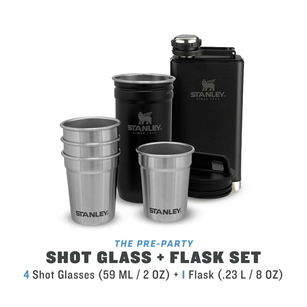 ADVENTURE SHOT & FLASK GIFT SET 236 ml