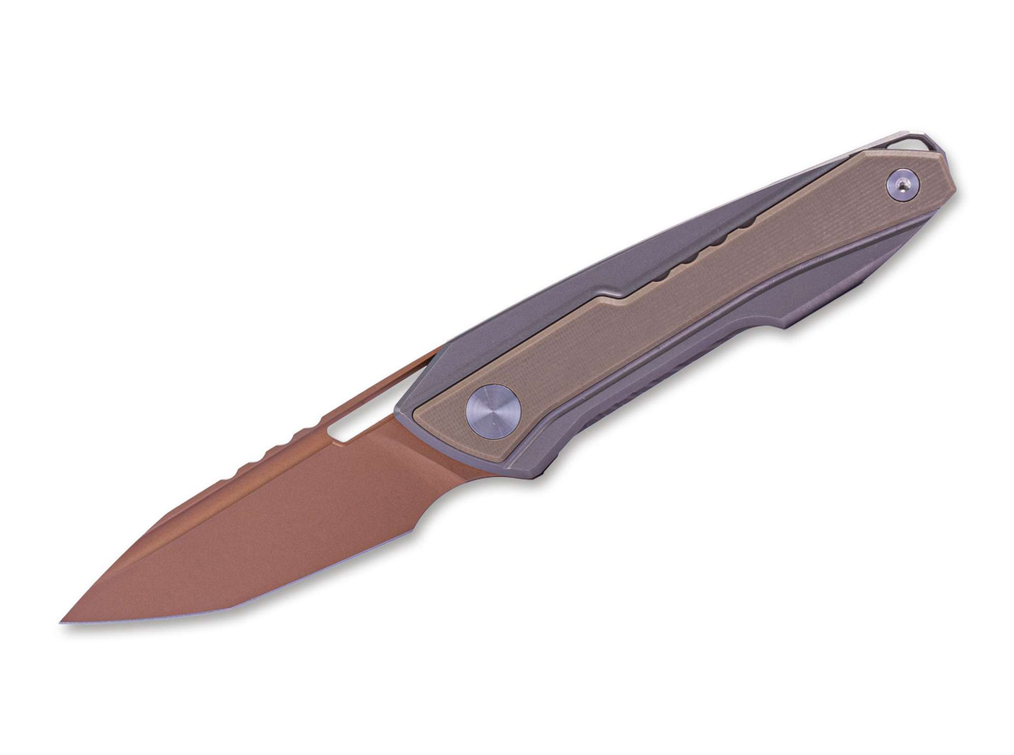 Bullet Frame Lock Titanium G10 Coyote
