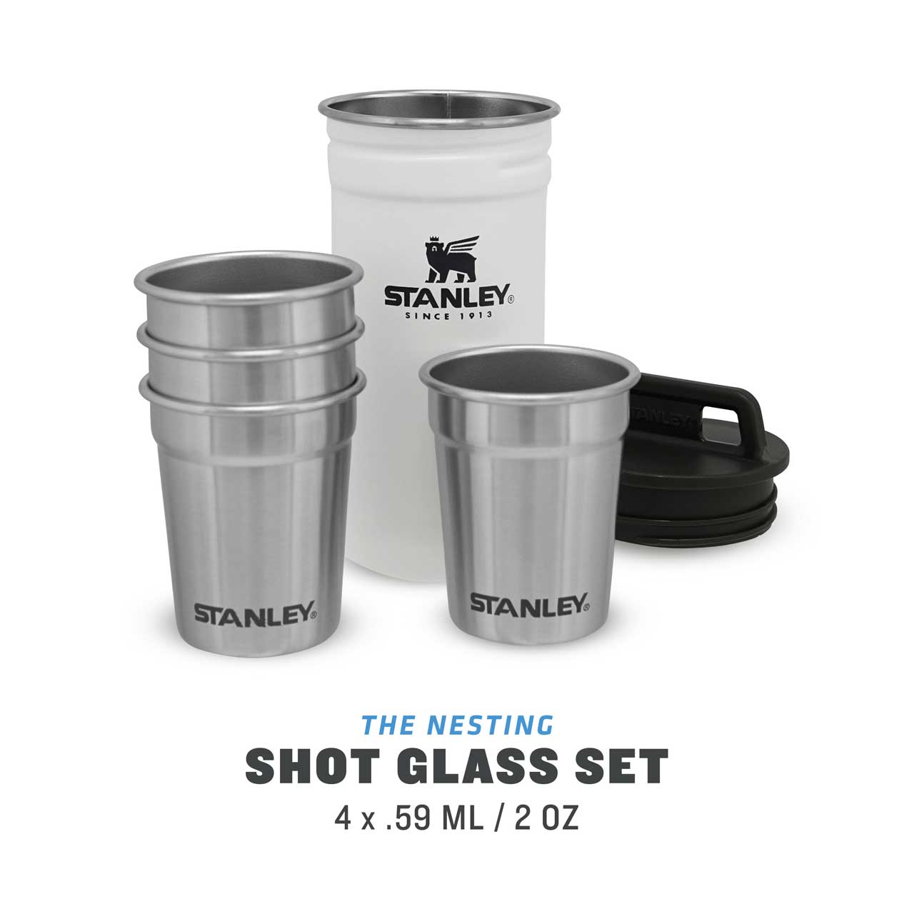 ADVENTURE SHOT GLASS SET 4 x 59 ml