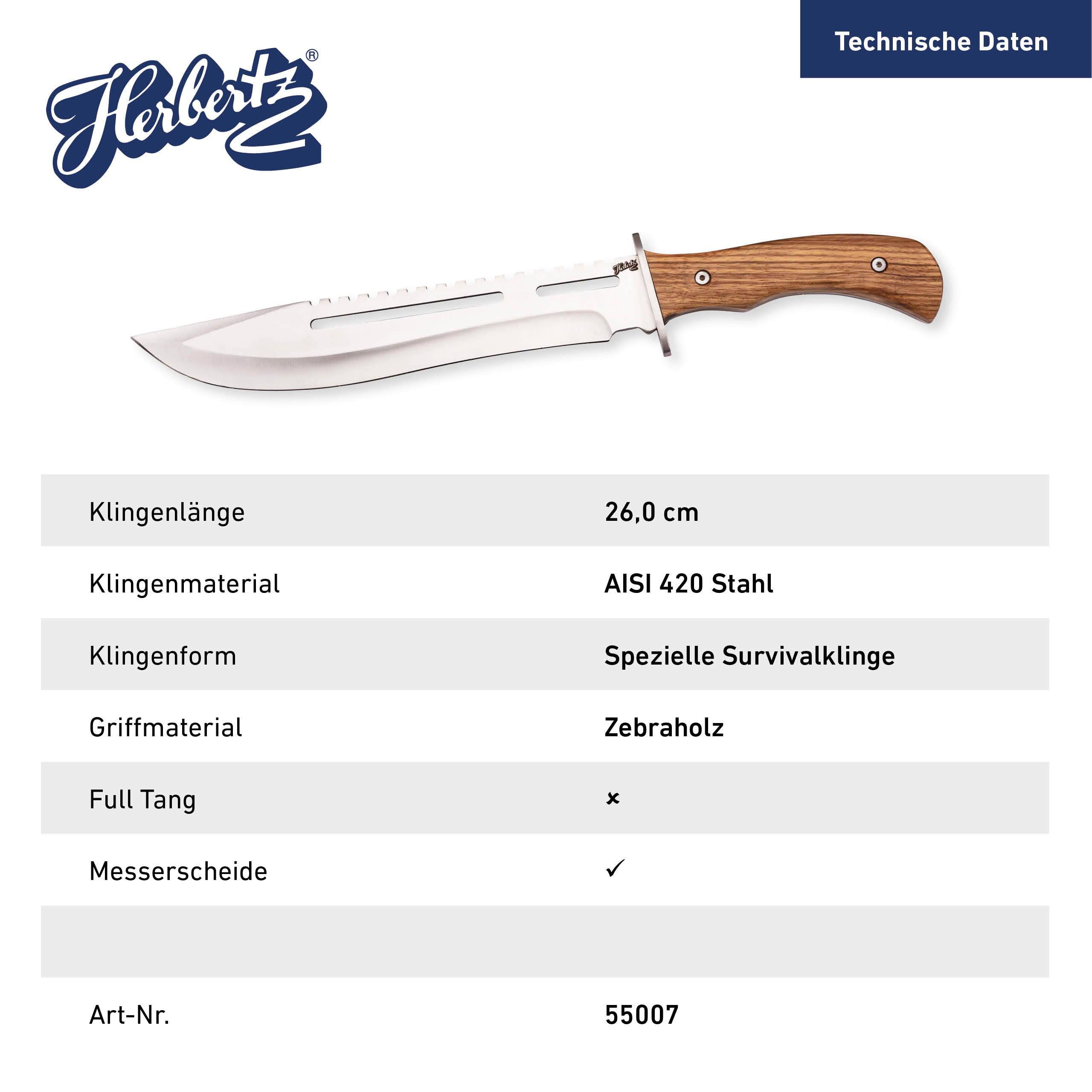 Gürtelmesser 55007