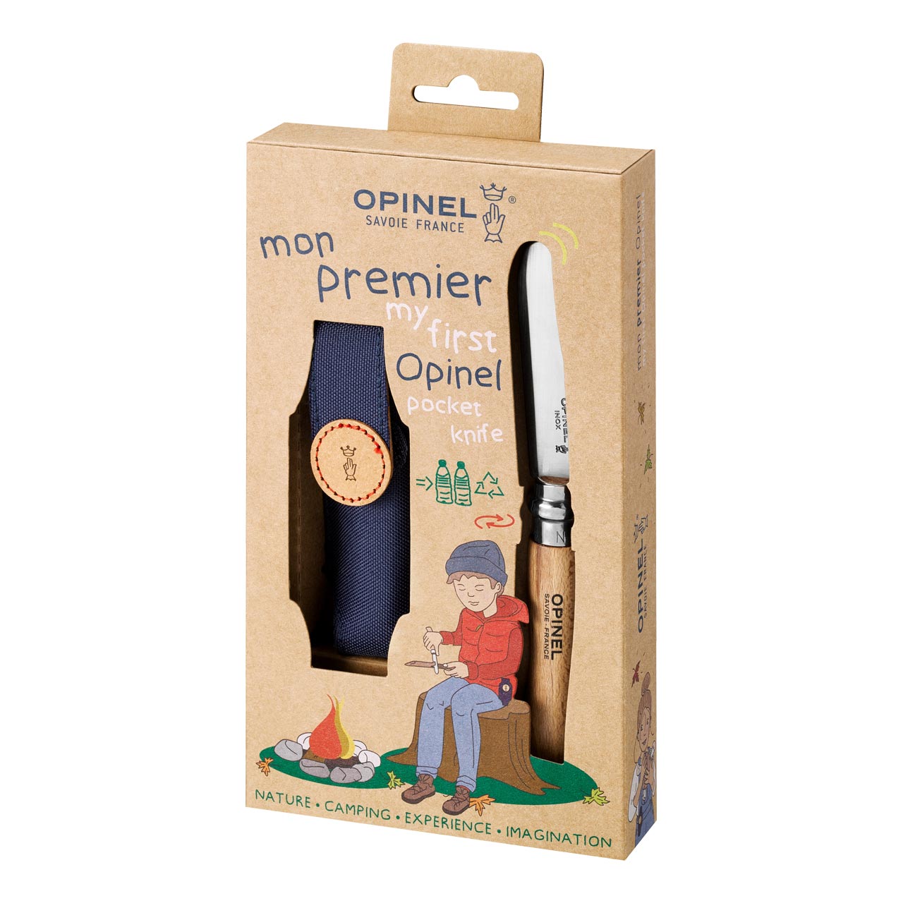 No 7, Kindermesser, rostfrei, Buchenholz natur, Etui No 7, Kindermesser, rostfrei, Buchenholz natur, Etui