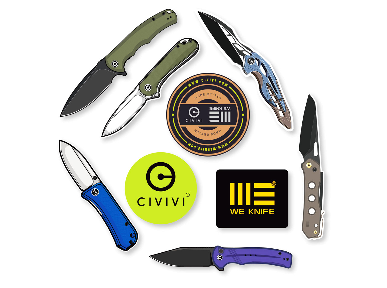 WE Knife Patch & Sticker Giveaway