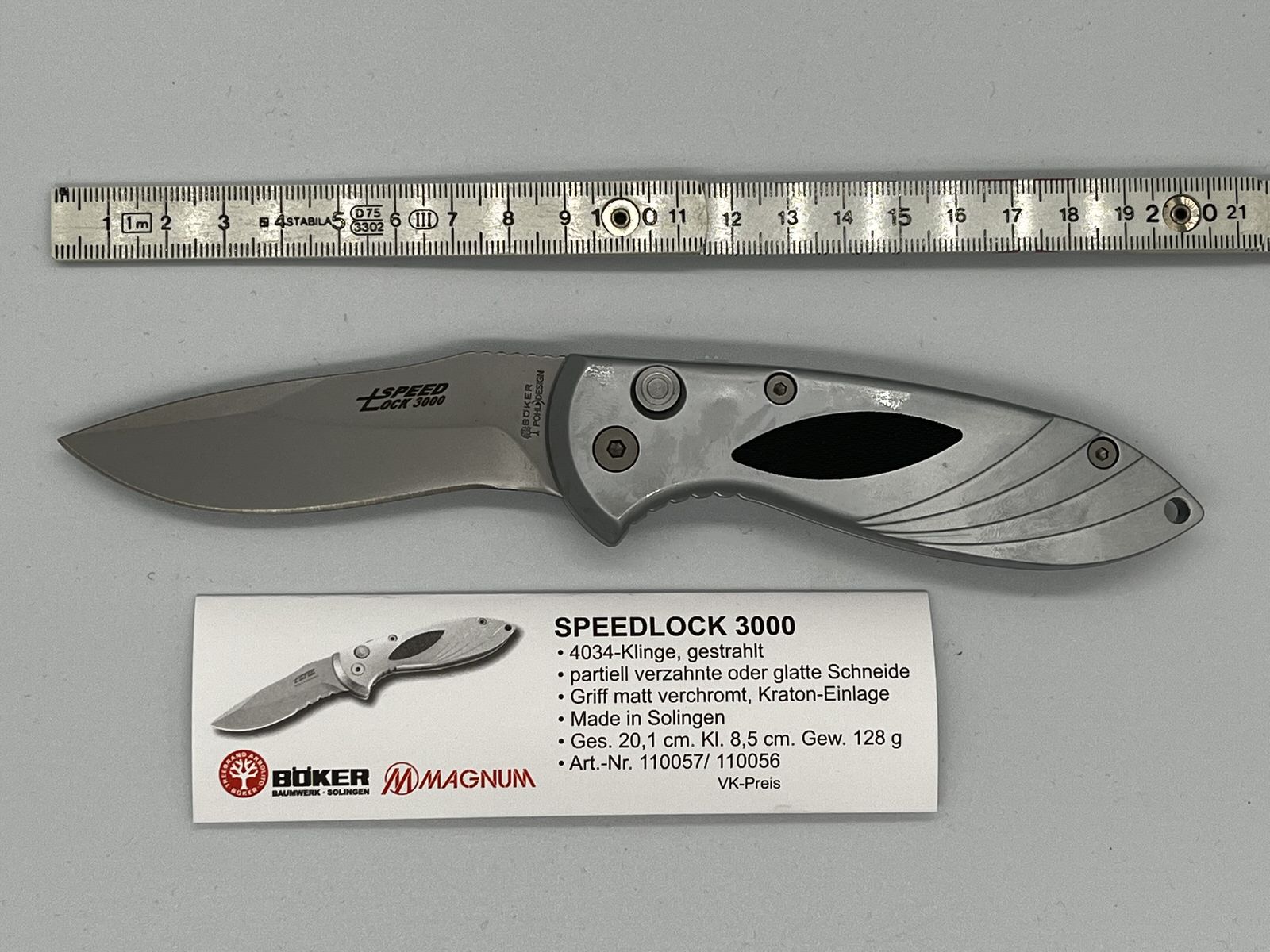 Springmesser Speedlock 3000 schwarze Kraton Einlagen