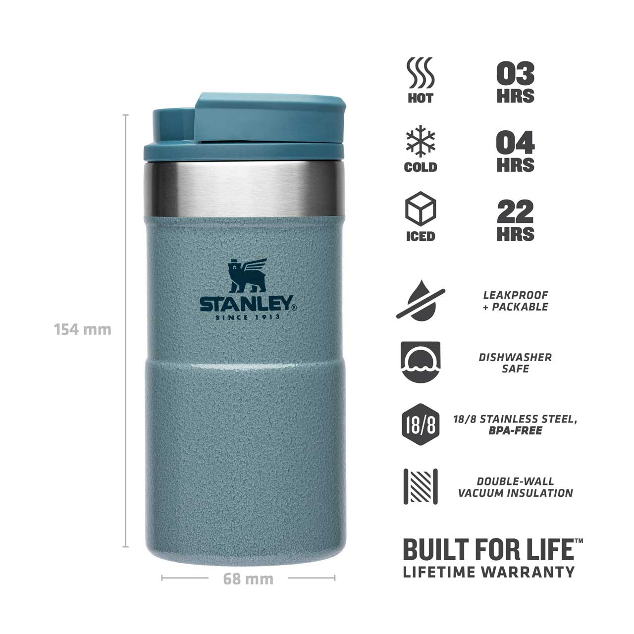 THE NEVERLEAK TRAVEL MUG 0,250 l