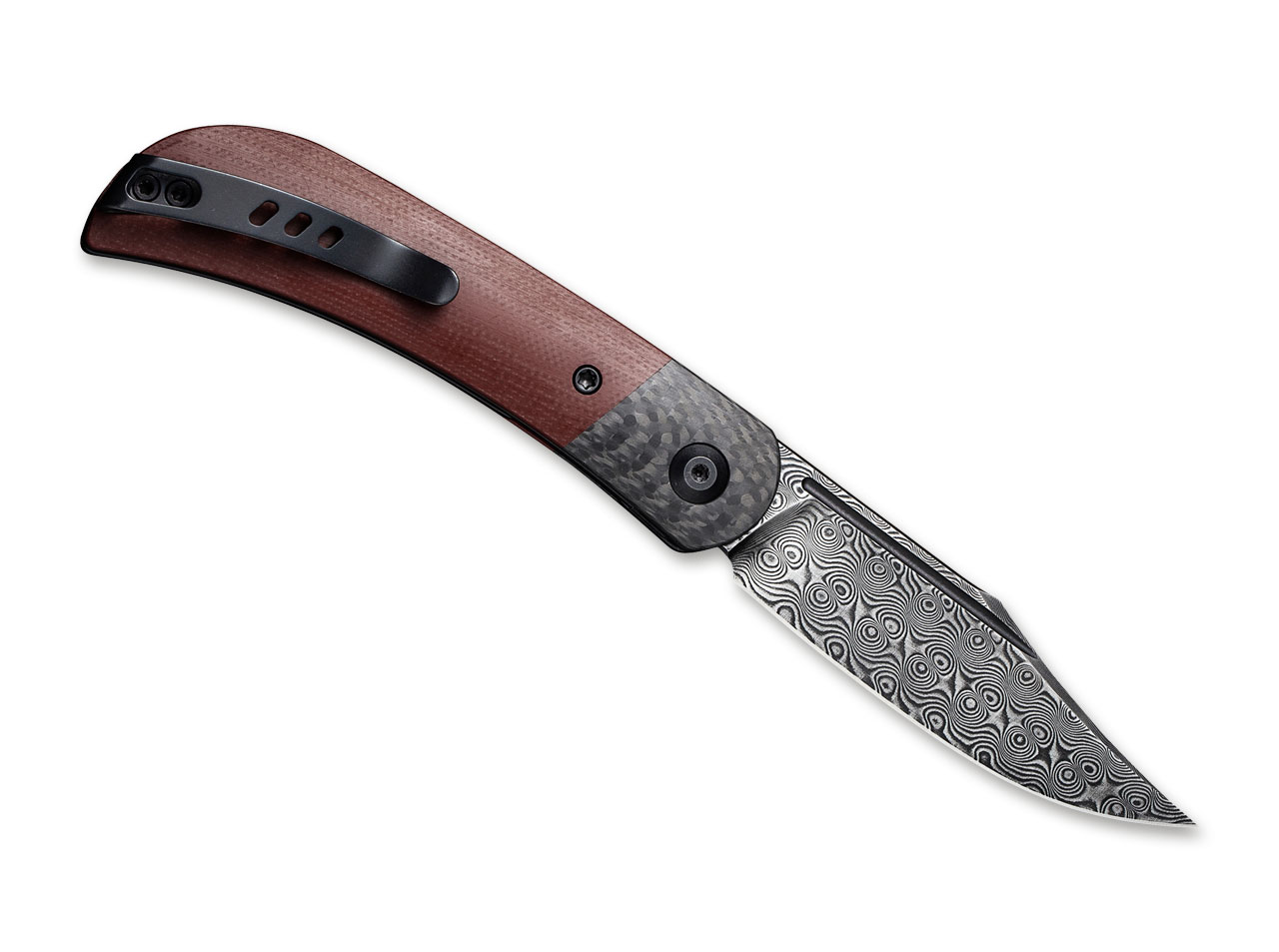 Appalachian Drifter II Damascus G10 Burgundy