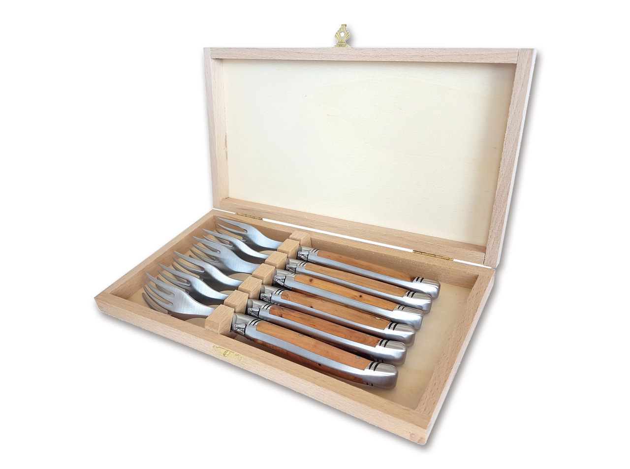 Laguiole Steakgabel Set Wacholder