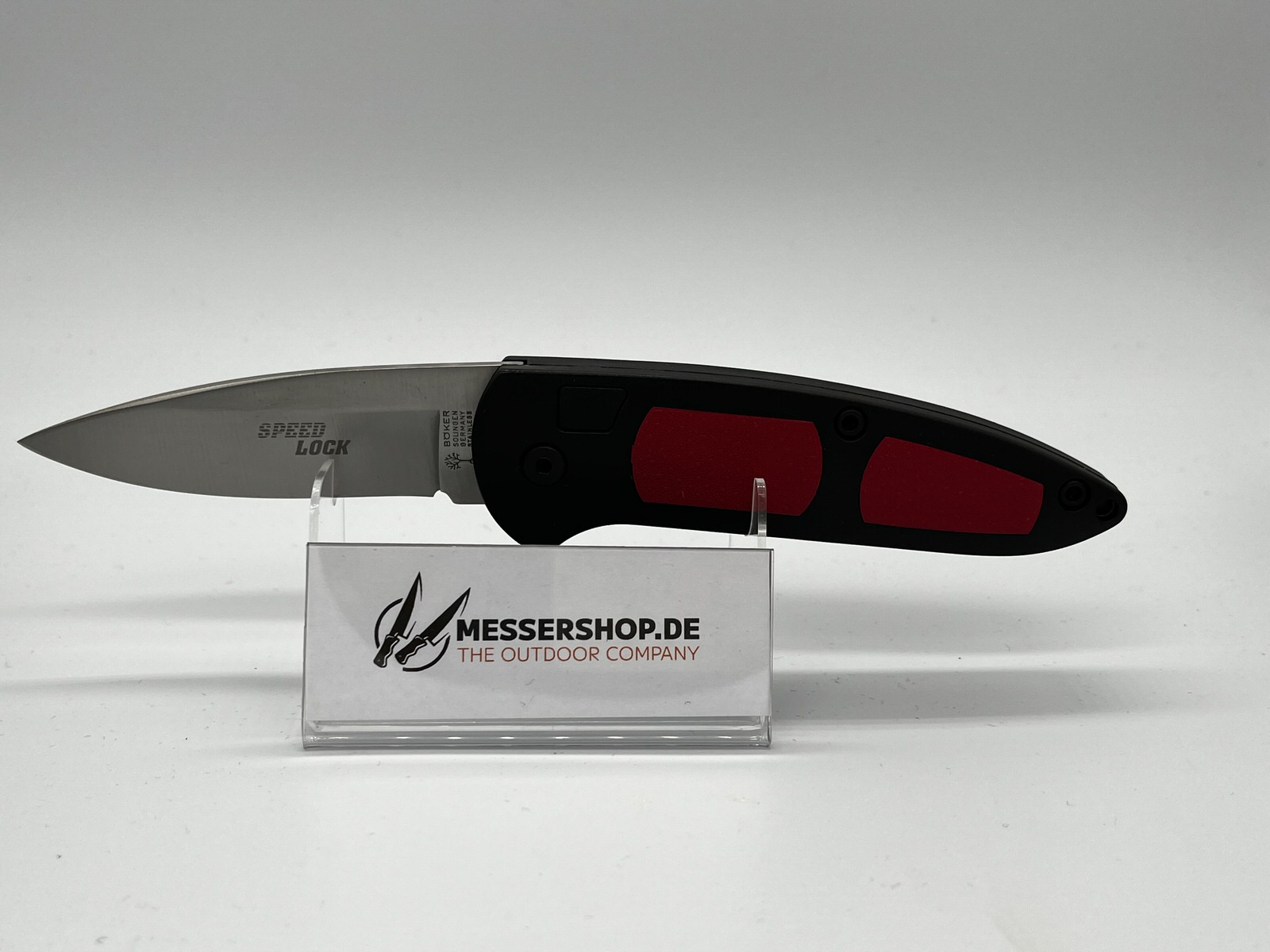 Springmesser Speedlock I schwarz/rot mit Cordura Etui