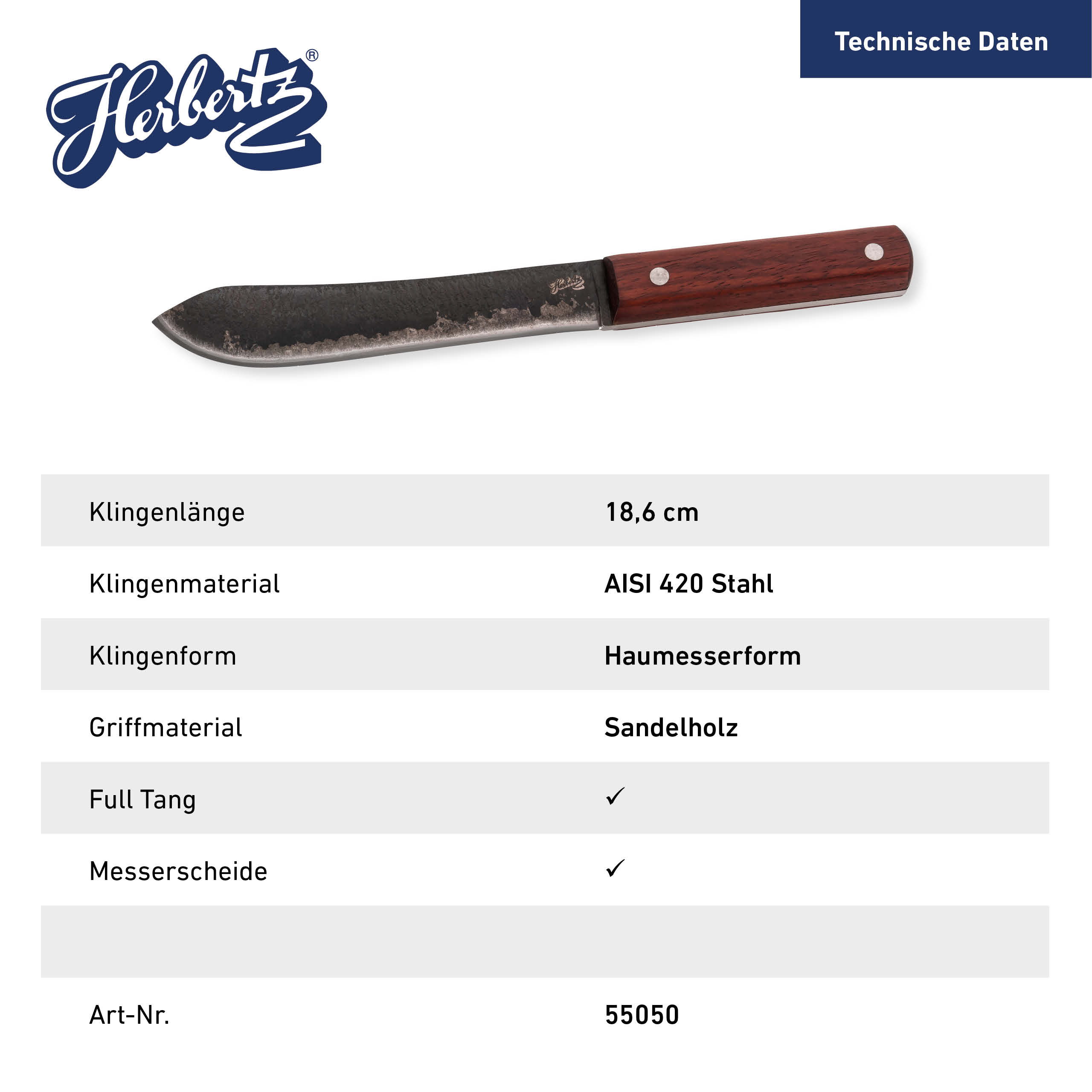 Gürtelmesser, Sandelholz