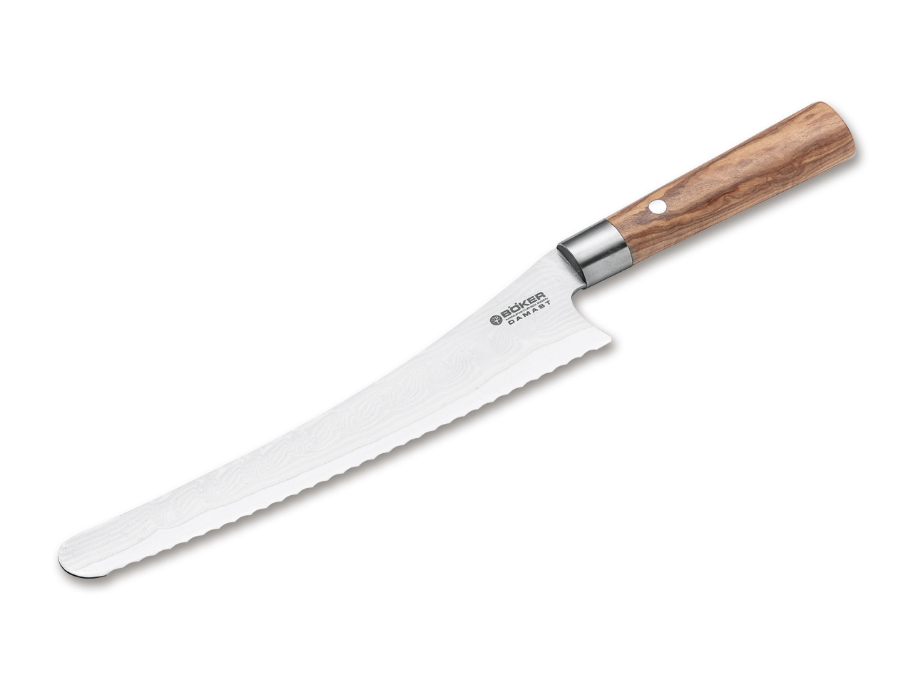 Damast Olive Brotmesser