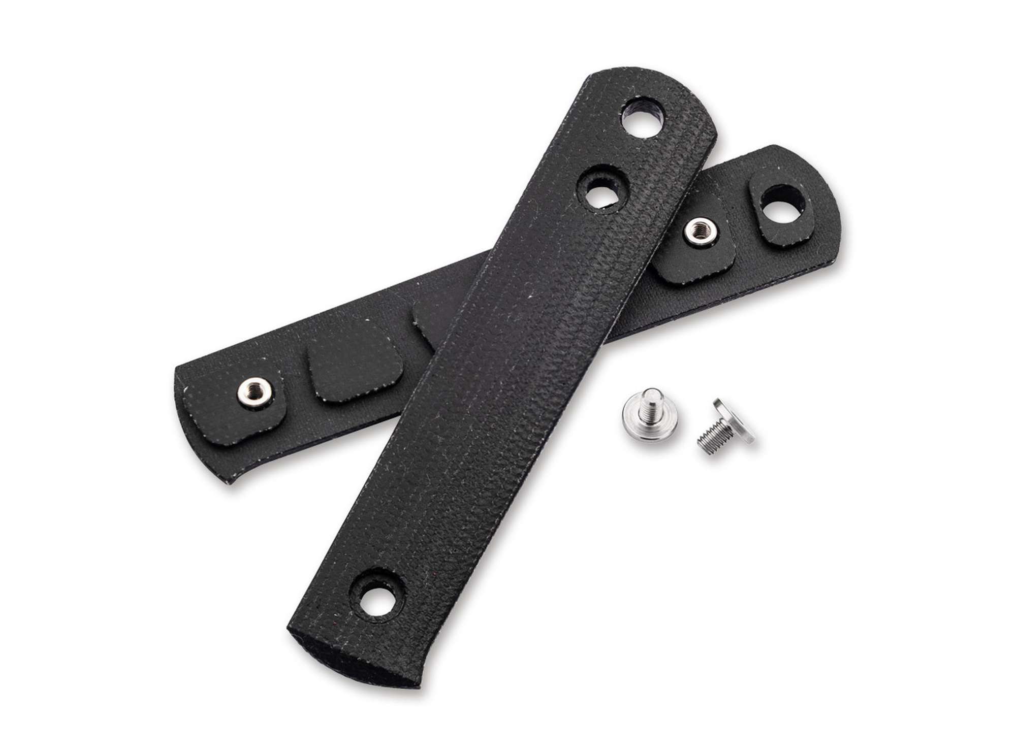 BFF Packlite Griffschalen Canvas Micarta Schwarz Smooth