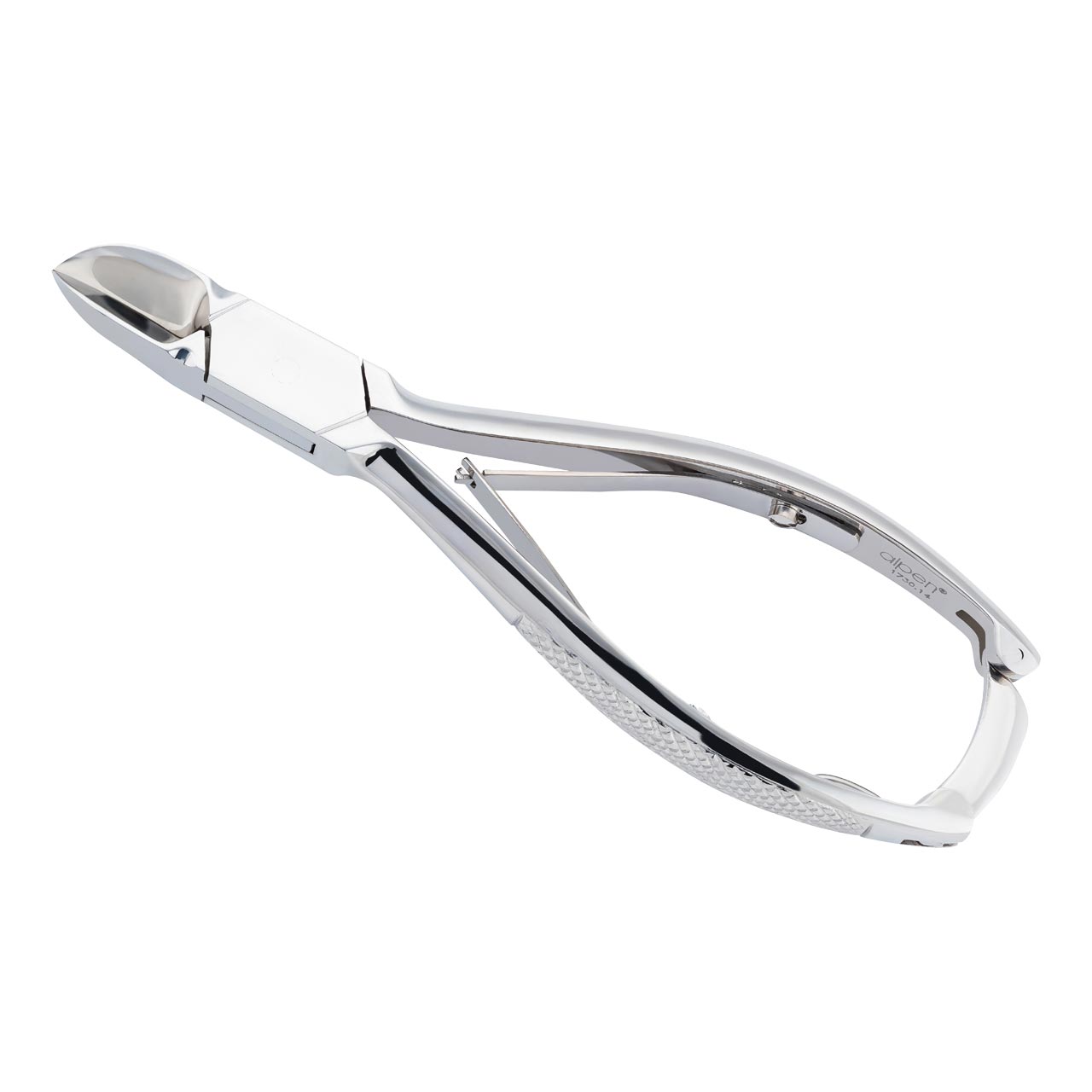 professionelle Nagelzange, vernickelt, Feder, 14.0 cm