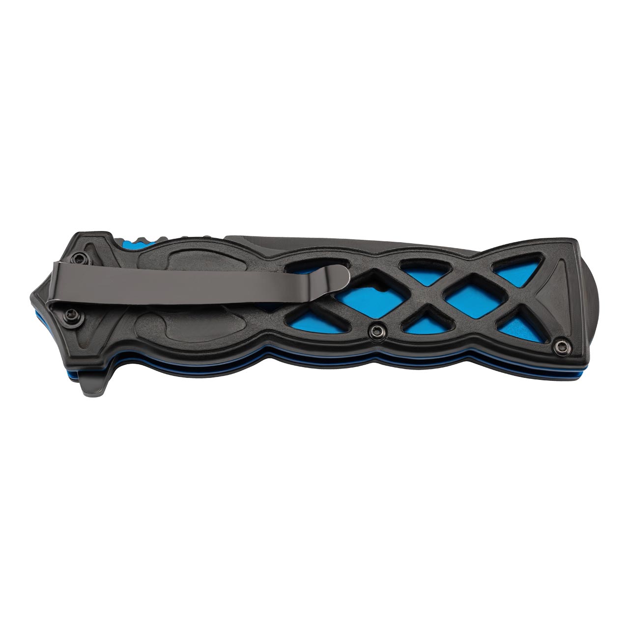 Einhandmesser schwarz/blau