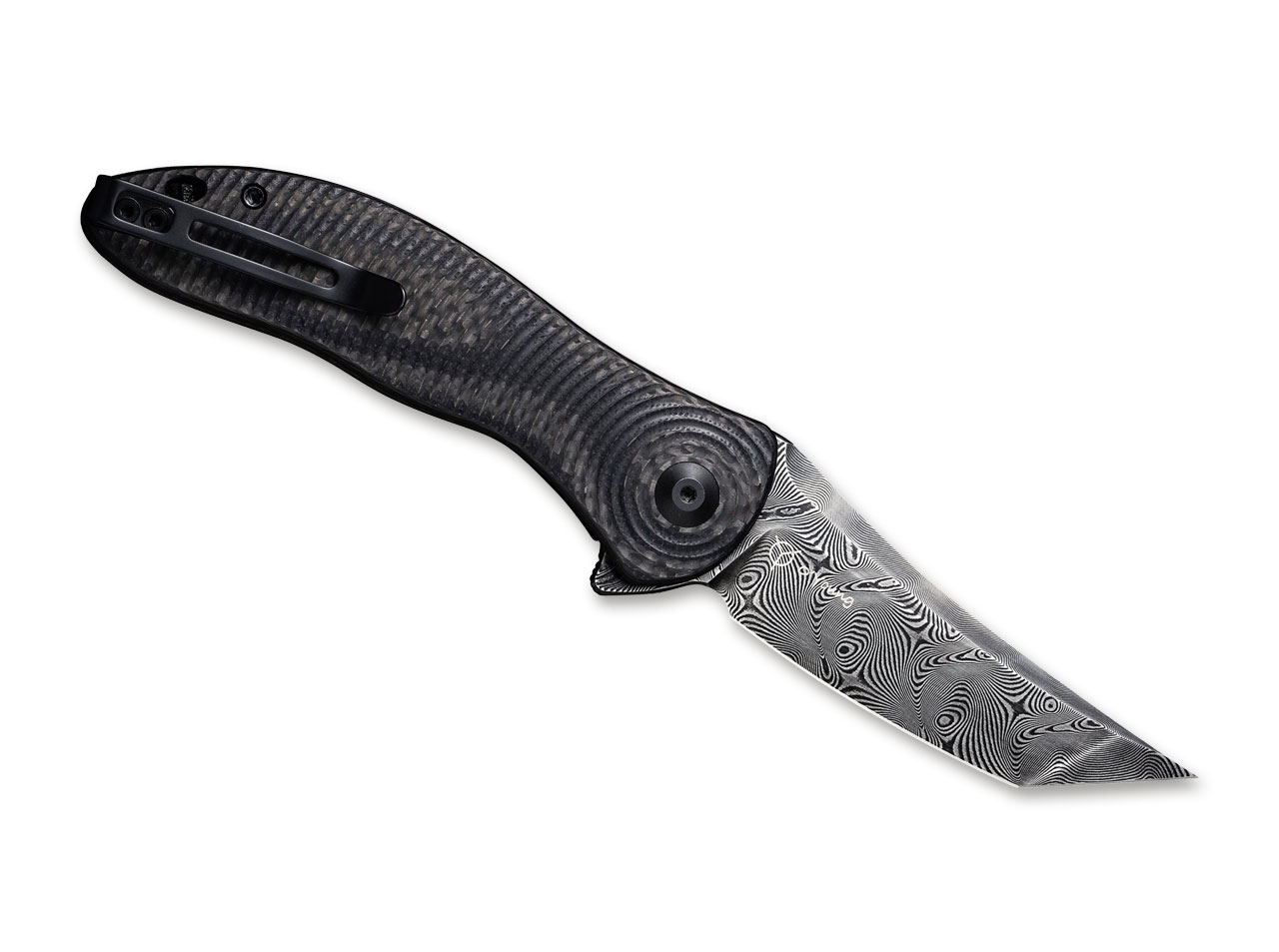 Synergy 3 Damascus G10 CF Black Tanto