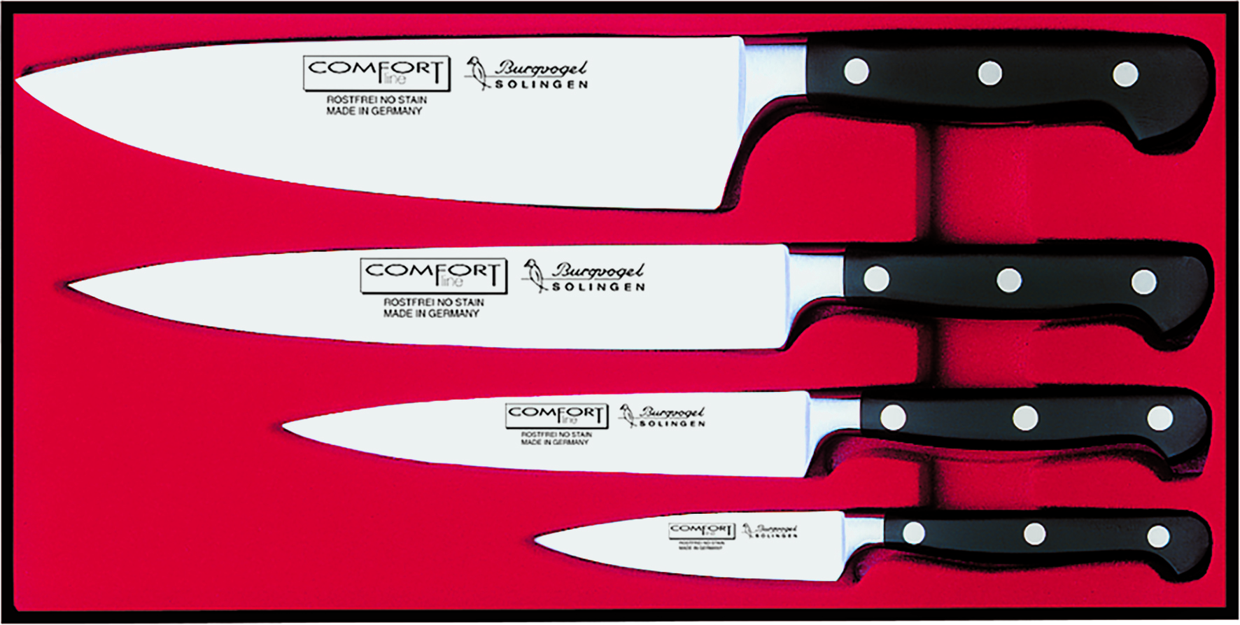 COMFORT line - Messerset 4 teilig