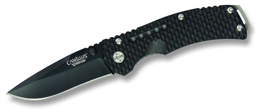 Camillus Einhandmesser Vortex, Stahl AUS8, Carbonnitrid, Liner Lock, G10-Griffschalen, Edelstahlclip