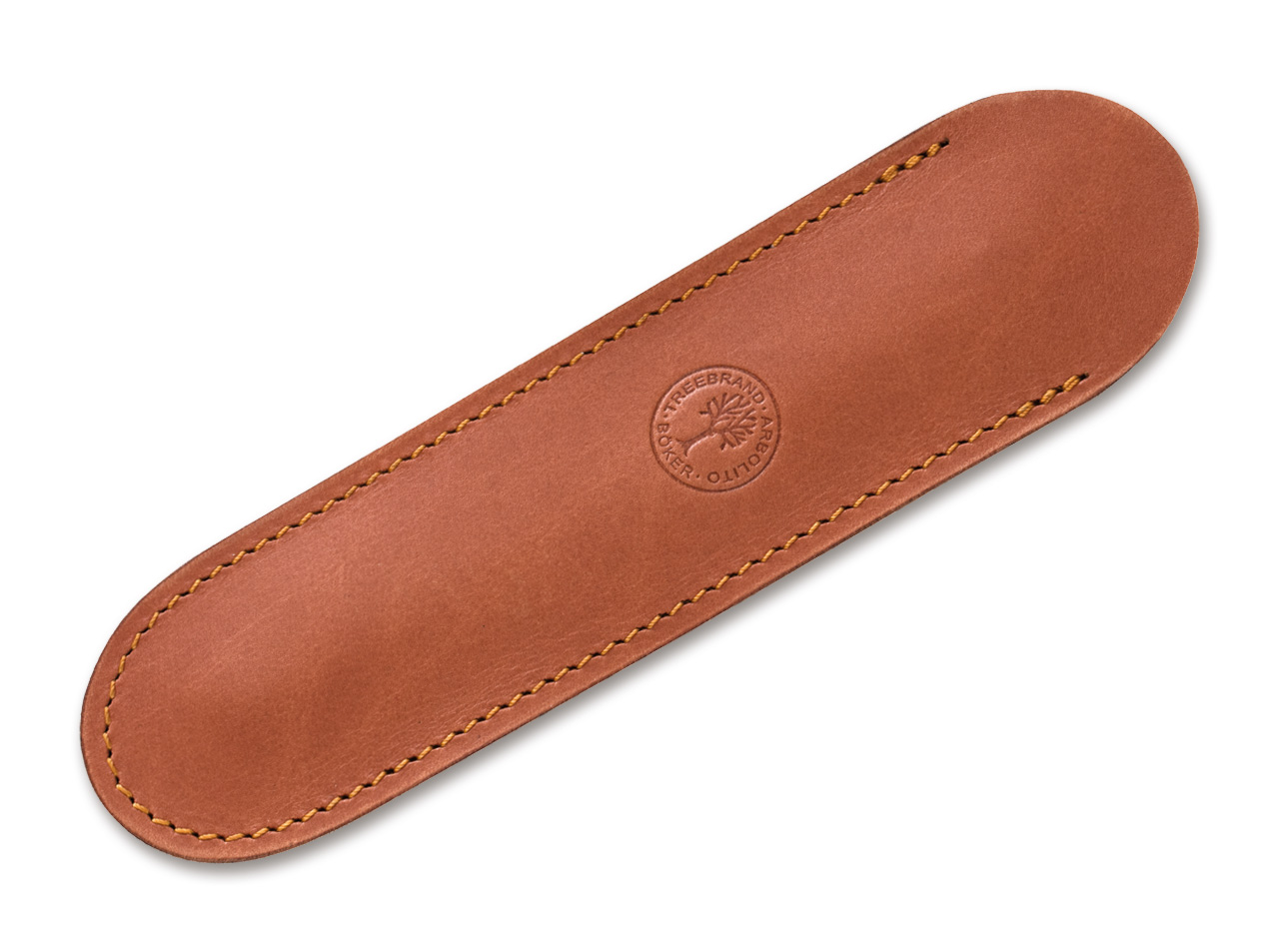 Leder-Stecketui Braun