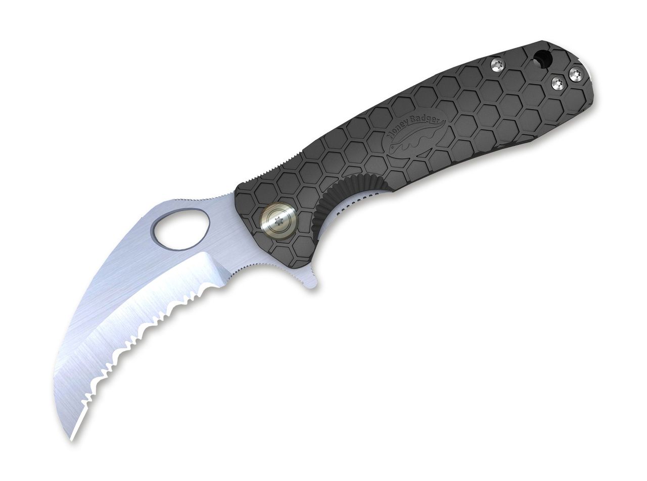 Claw Medium Black Serrated