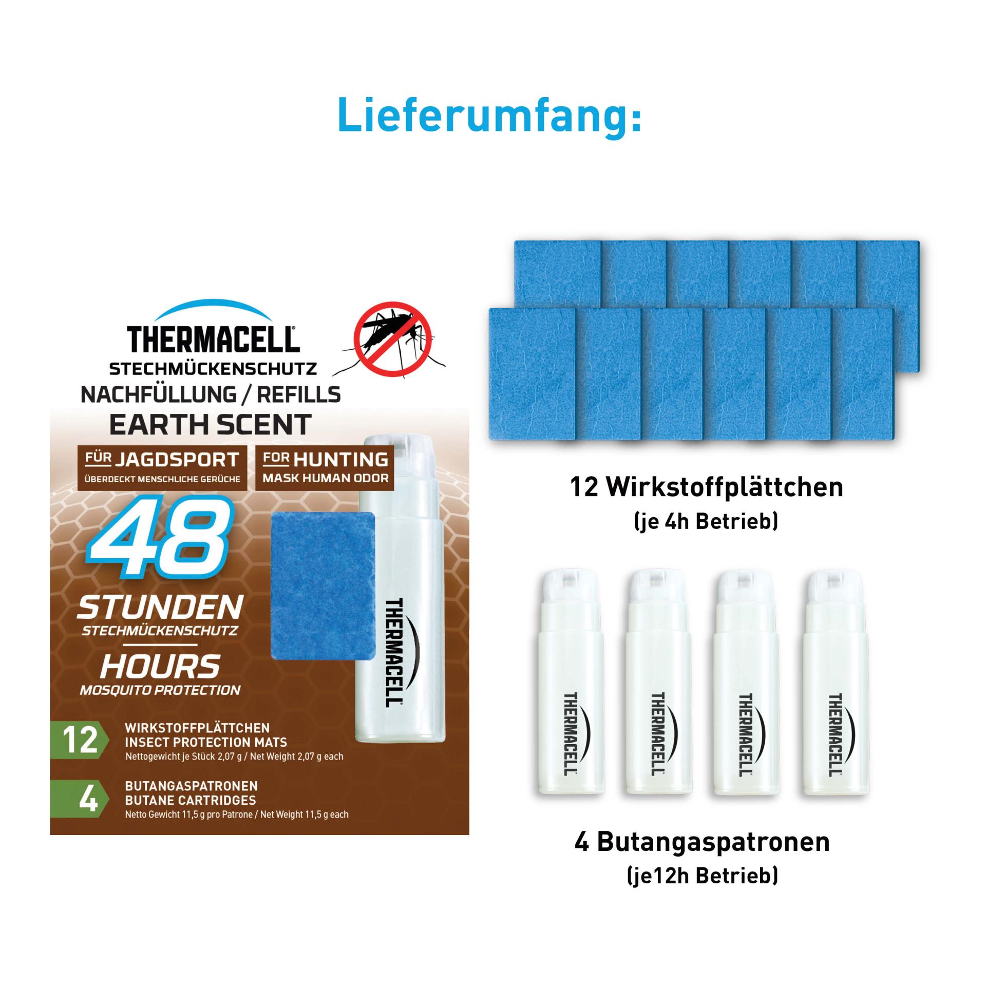 E-4 Earth Scent, Nachfüllpackung 48 Stunden, 20 Quadratmeter Schutzbereich