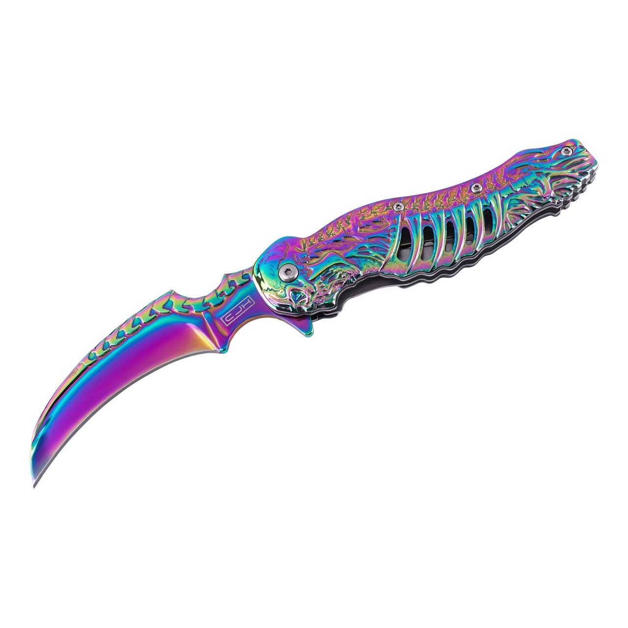 Einhandmesser, Skelett/Rainbow Einhandmesser, Skelett/Rainbow