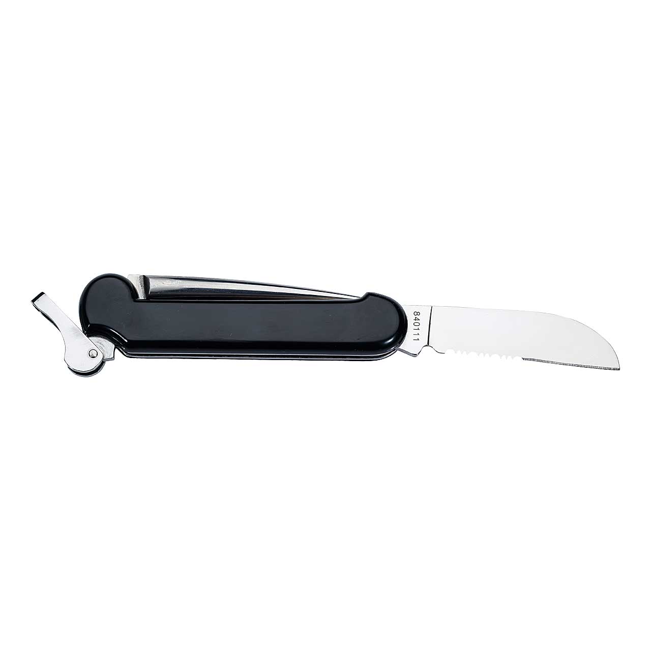SeglerTaschenmesser, rostfrei, schwarze KunststoffSchalen,