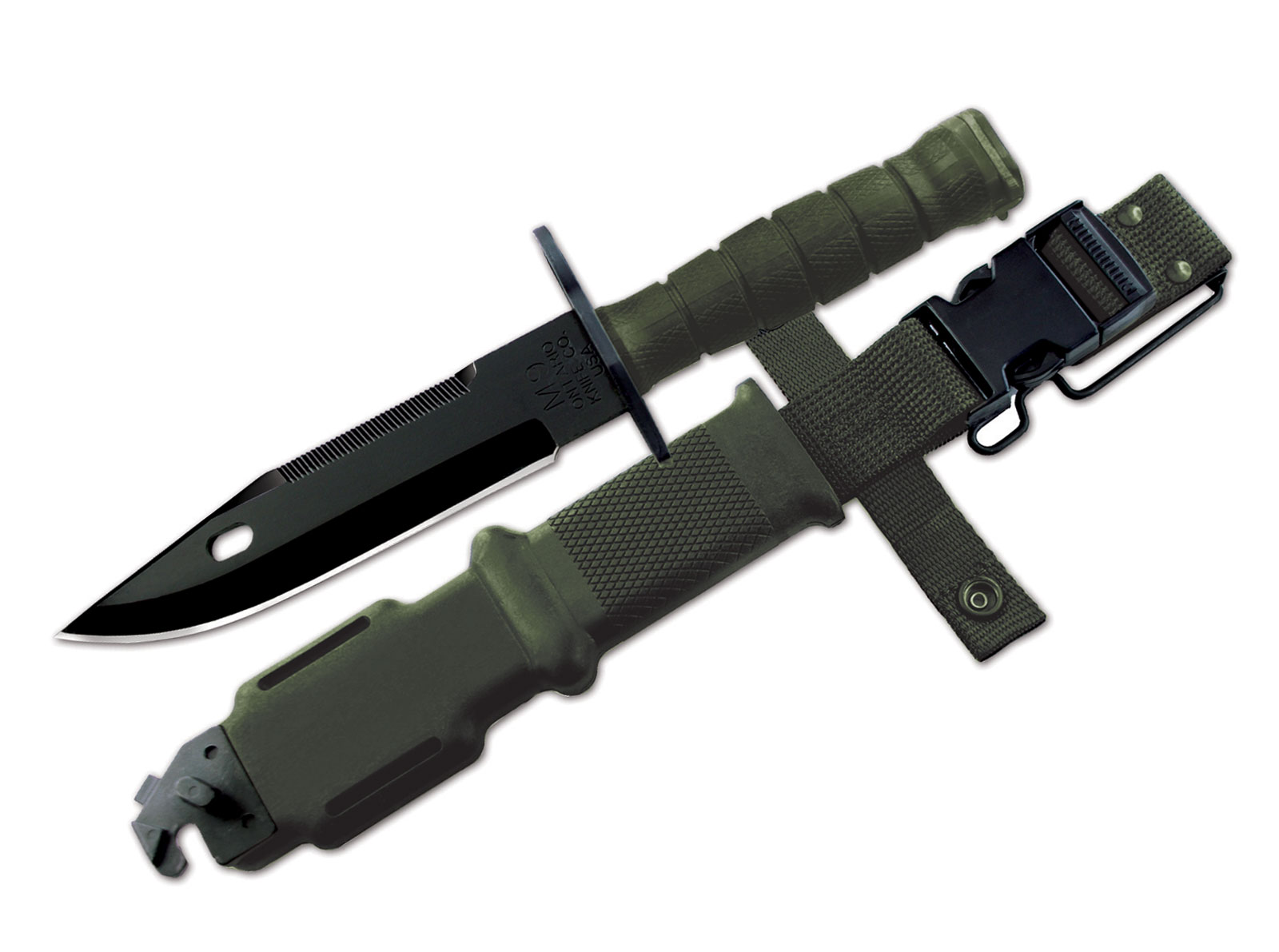 M9 Bayonet & Scabbard Green