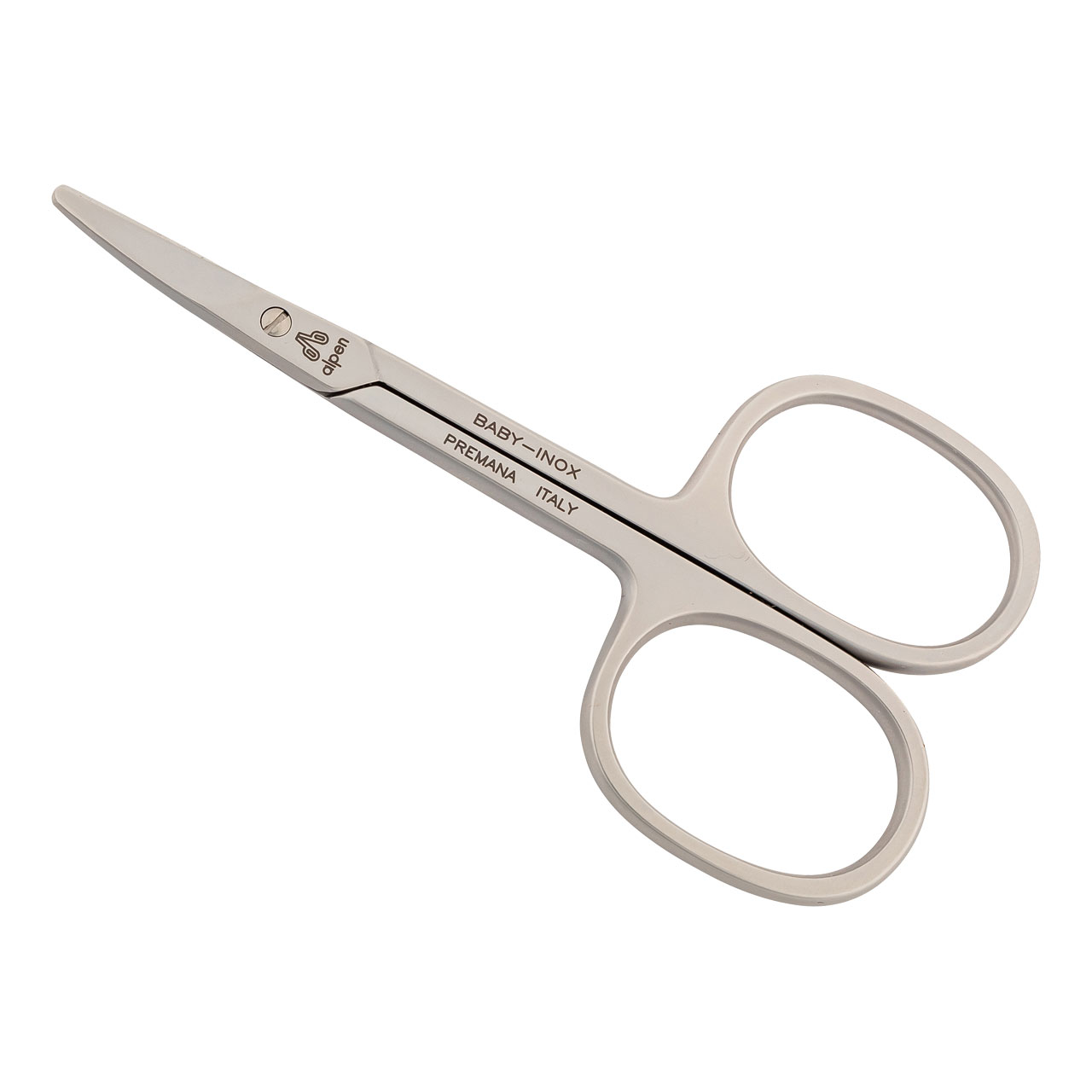 Baby-Nagelschere, abgerundet, rostfrei, gebogen, 9.0 cm