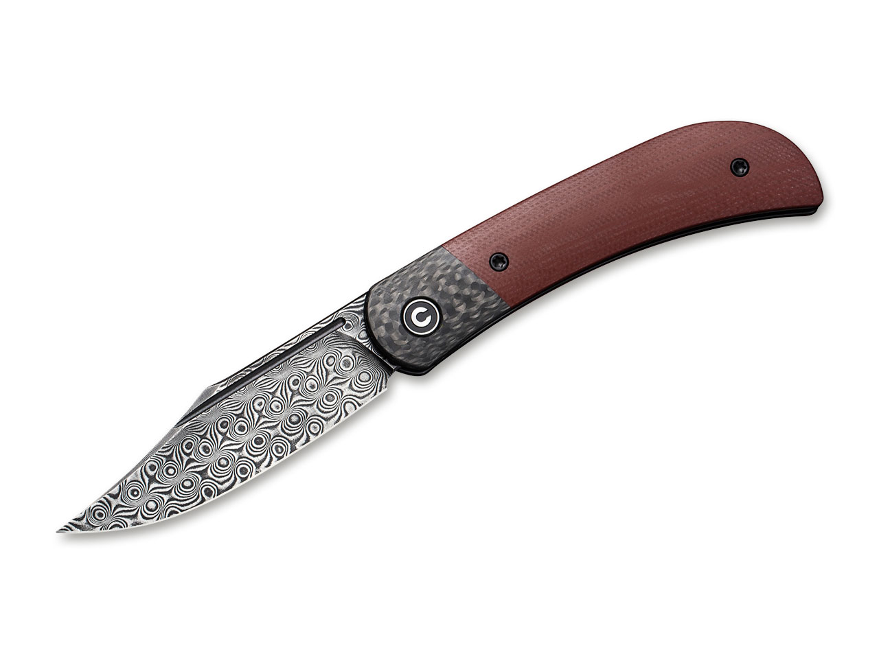 Appalachian Drifter II Damascus G10 Burgundy