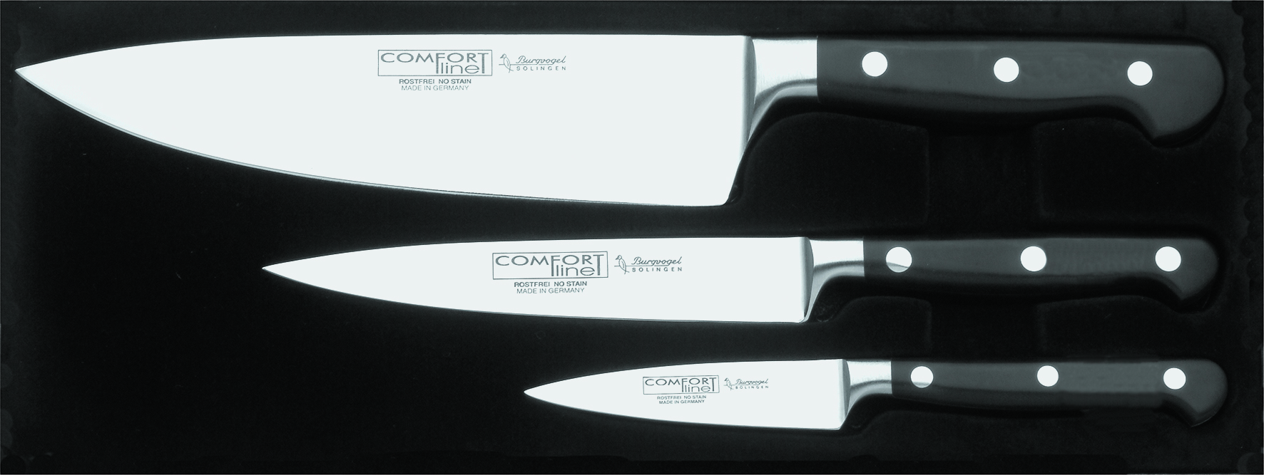 COMFORT line - Kochmessersatz 3 teilig COMFORT line - Kochmessersatz 3 teilig