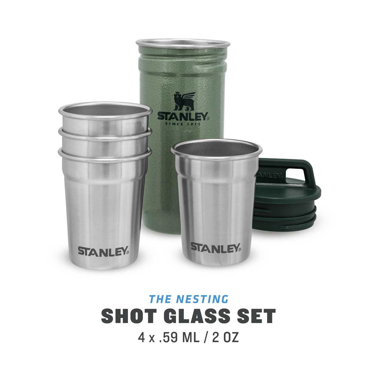 ADVENTURE SHOT GLASS SET 4 x 59 ml