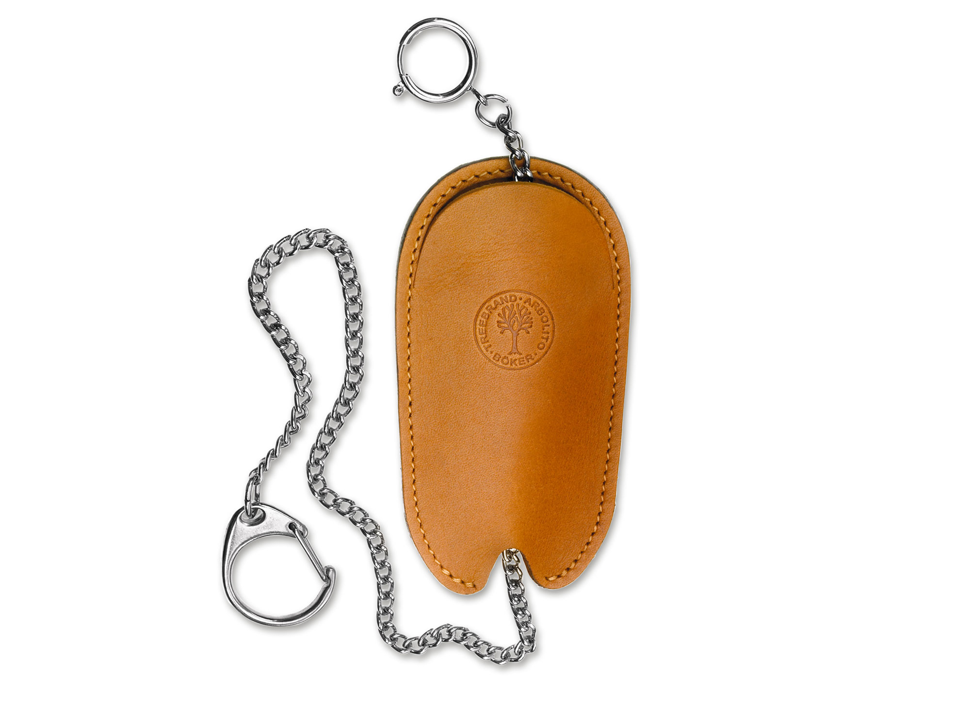 Leder-Etui mit Kette