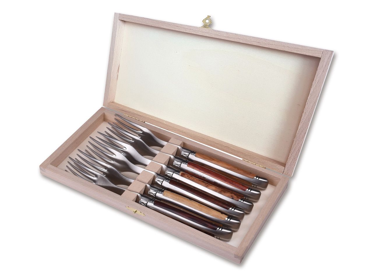 Laguiole Steakgabel Set Holzvariation