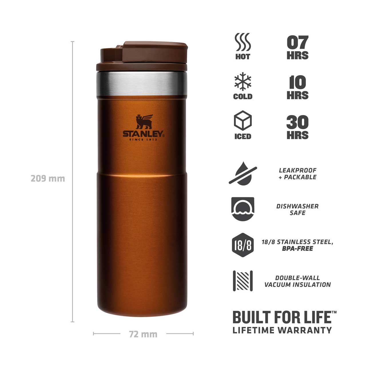 THE NEVERLEAK TRAVEL MUG 0,473 l