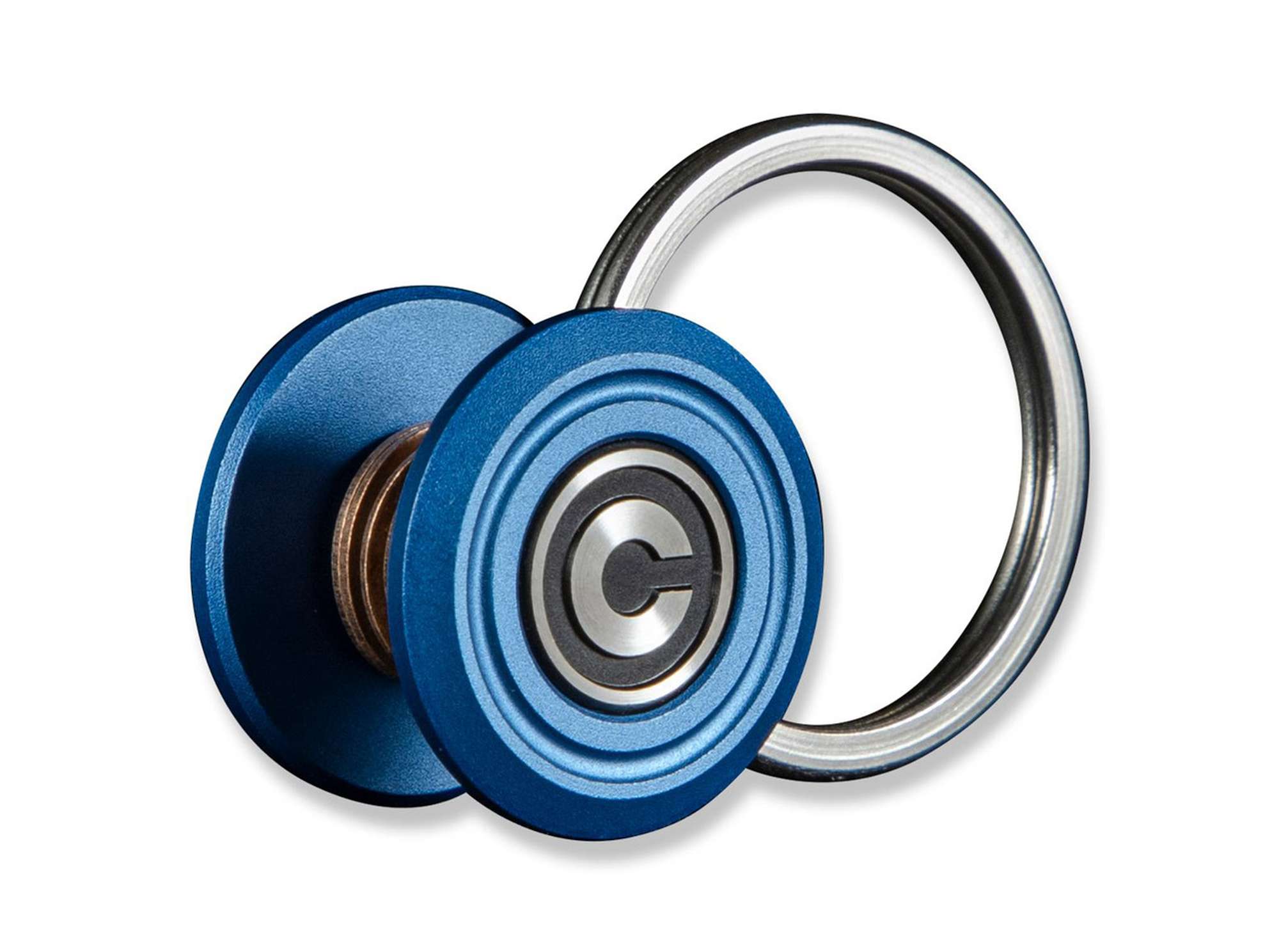 Key Coin Pocket Key Organizer Aluminum Blue Key Coin Pocket Key Organizer Aluminum Blue