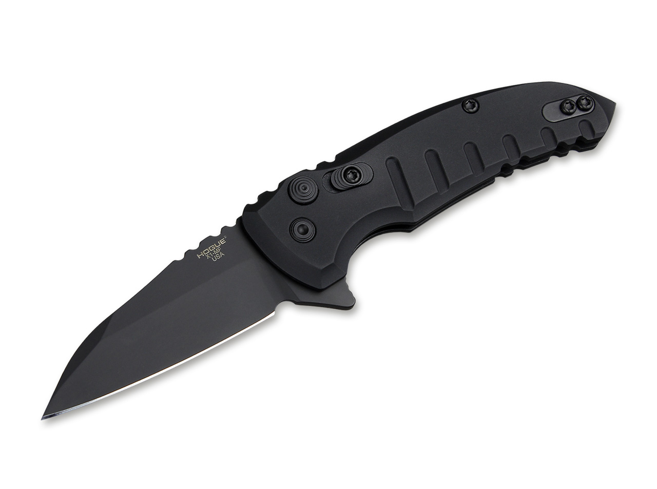 X1 Microflip Wharncliffe All Black