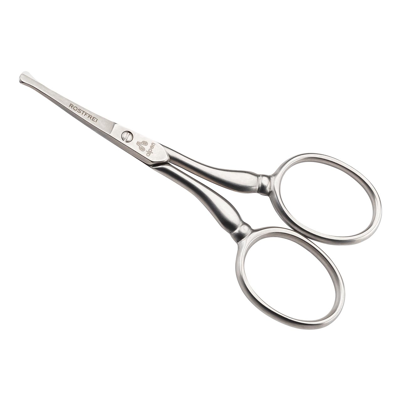 Nasen- und Ohrhaarschere, abgerundet, rostfrei, mattiert