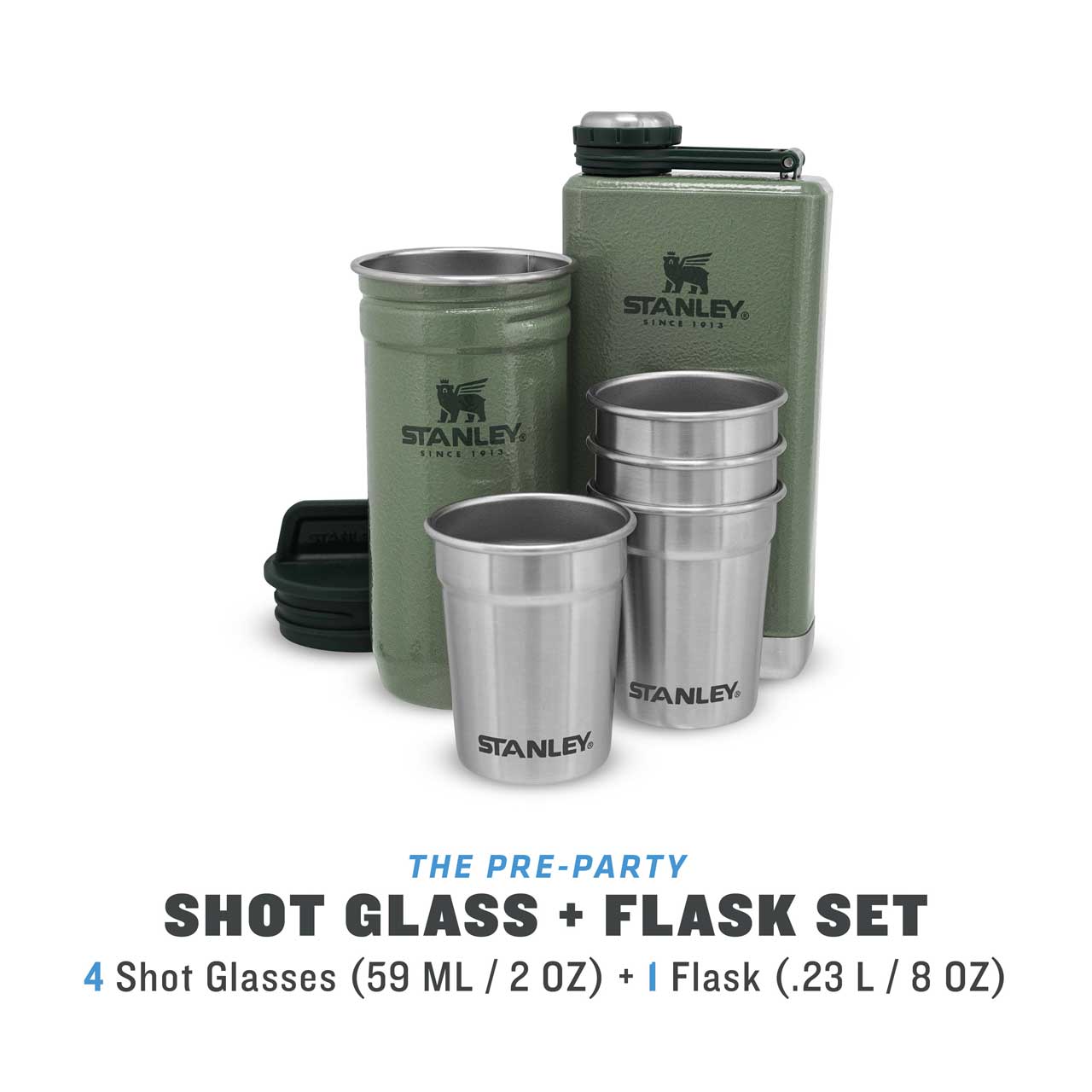 ADVENTURE SHOT & FLASK GIFT SET 236 ml