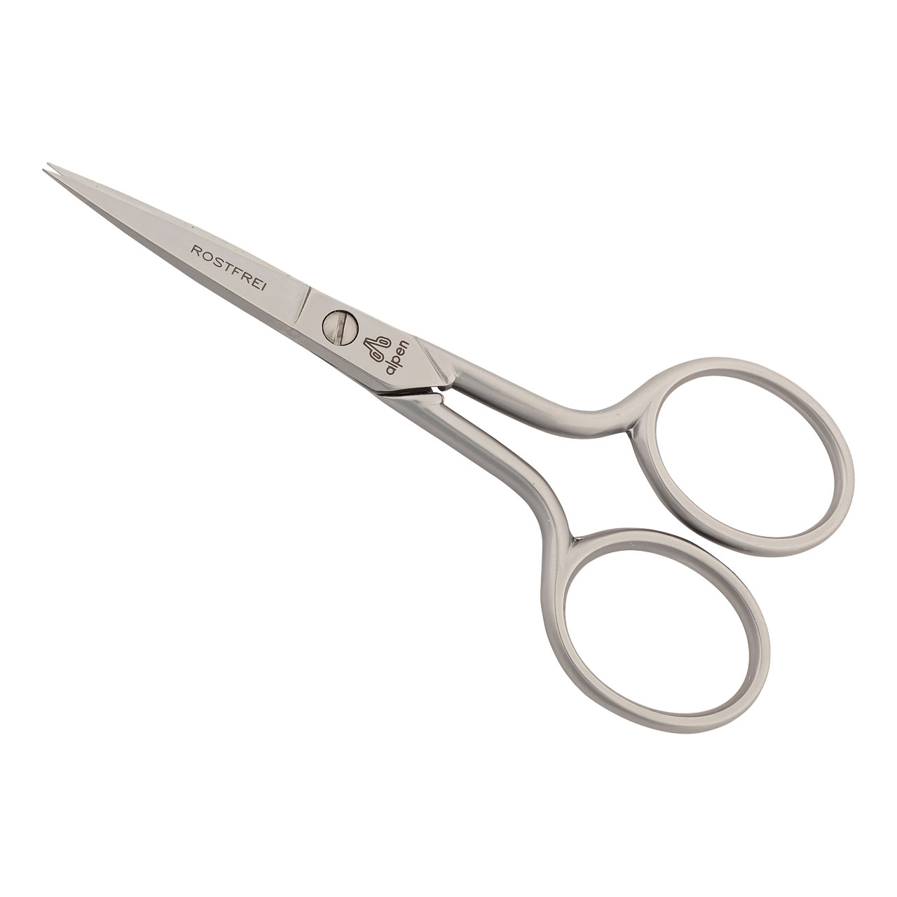 Stickschere, rostfrei, mattiert, symmetrische Form, 10.0 cm