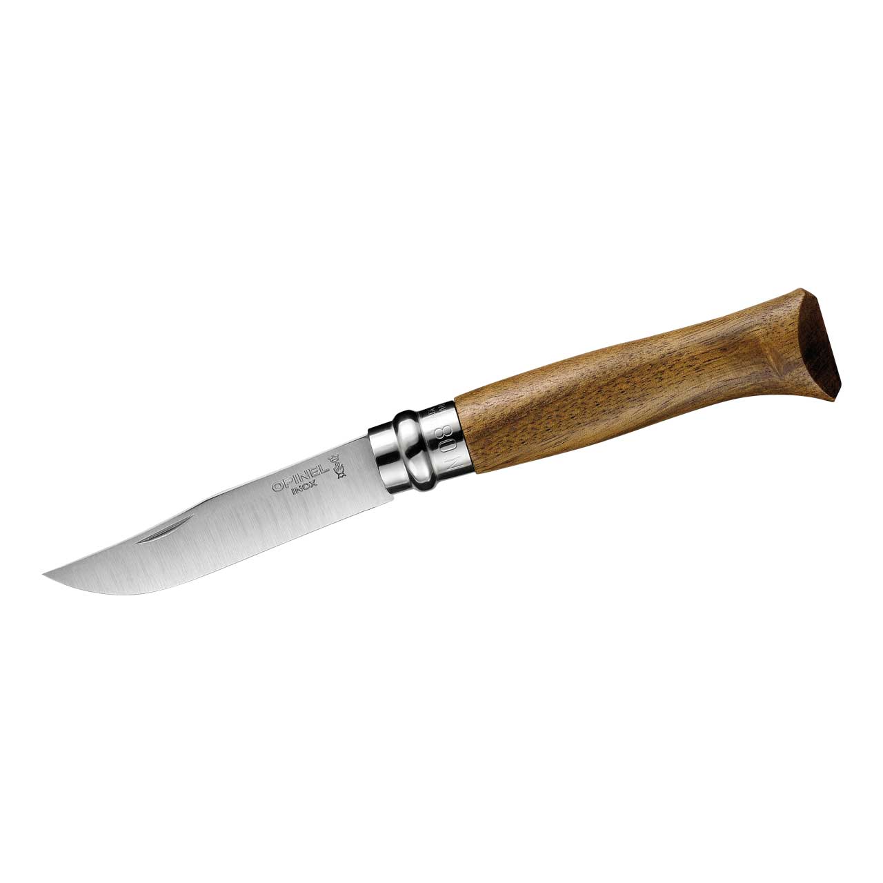 Taschenmesser No 08, Walnuss, rostfrei