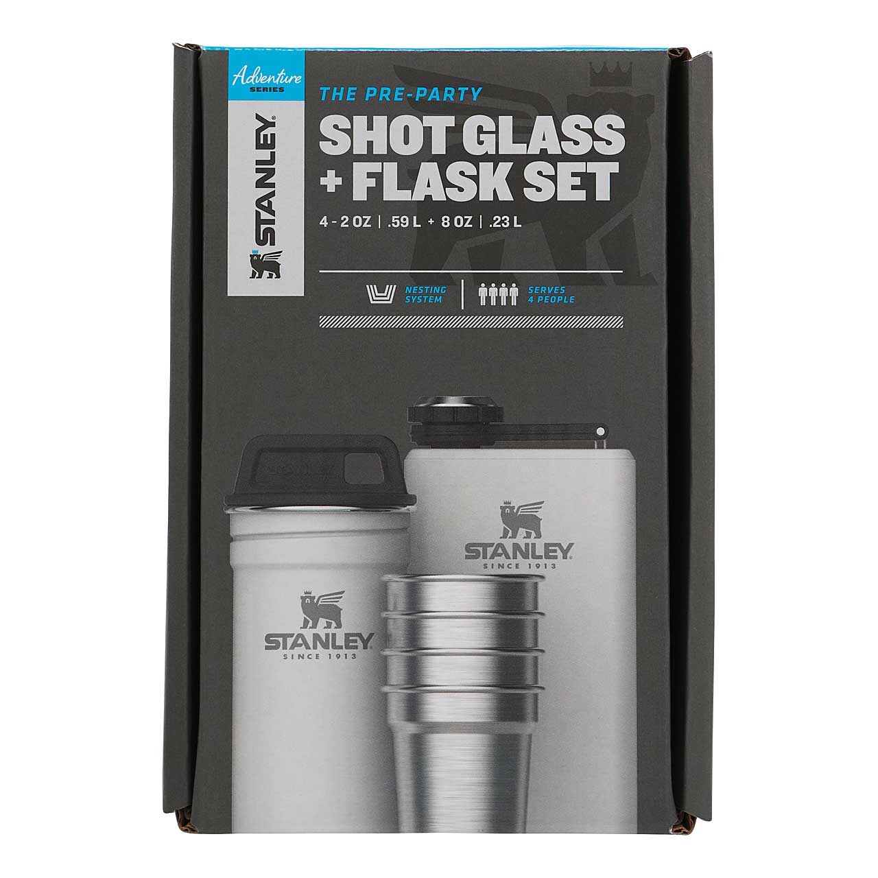 ADVENTURE SHOT & FLASK GIFT SET 236 ml