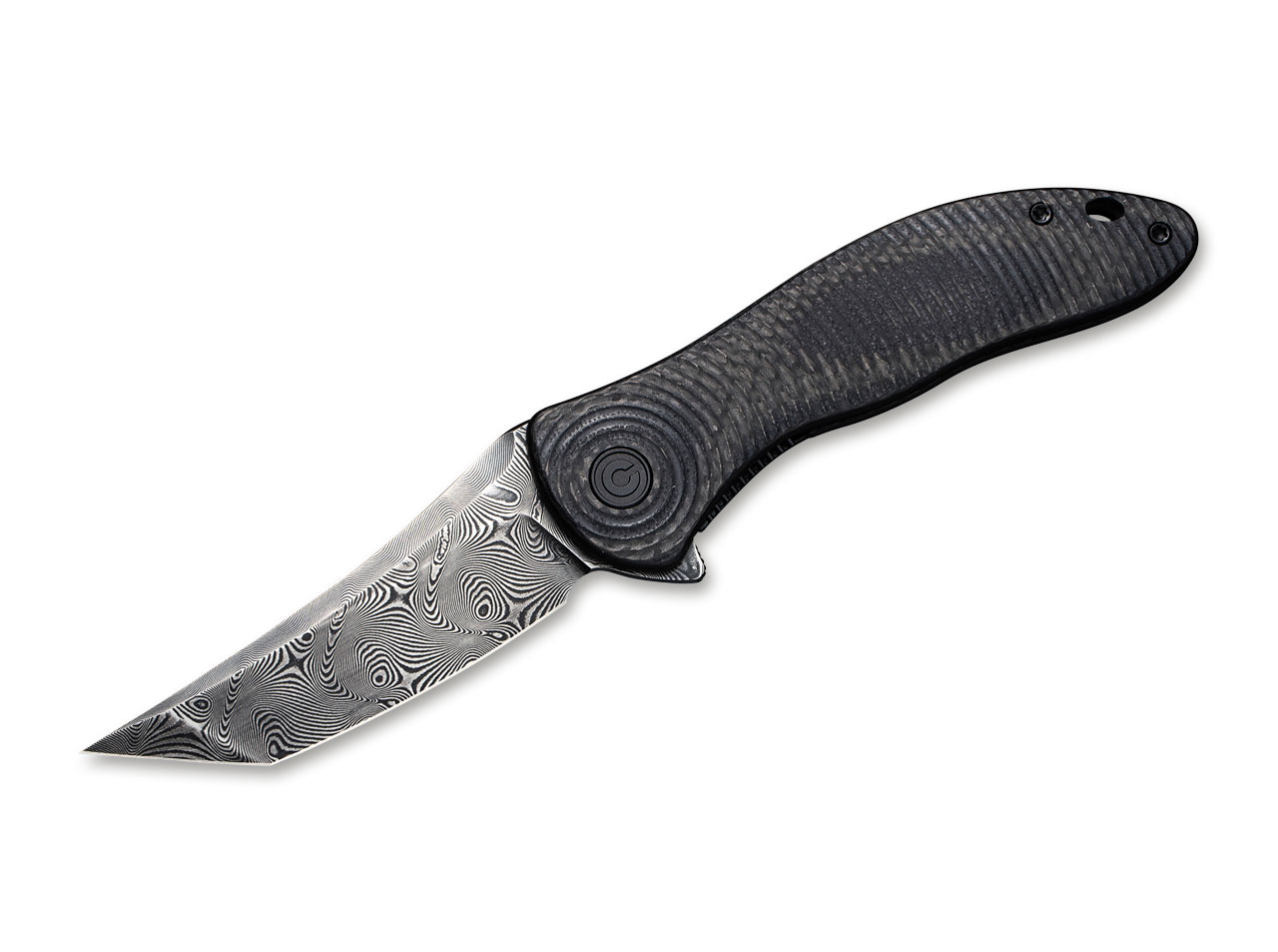 Synergy 3 Damascus G10 CF Black Tanto