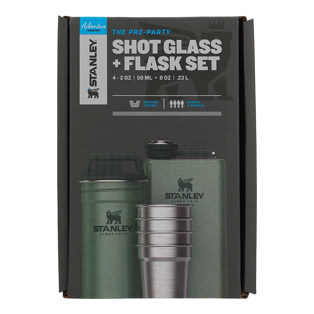 ADVENTURE SHOT & FLASK GIFT SET 236 ml