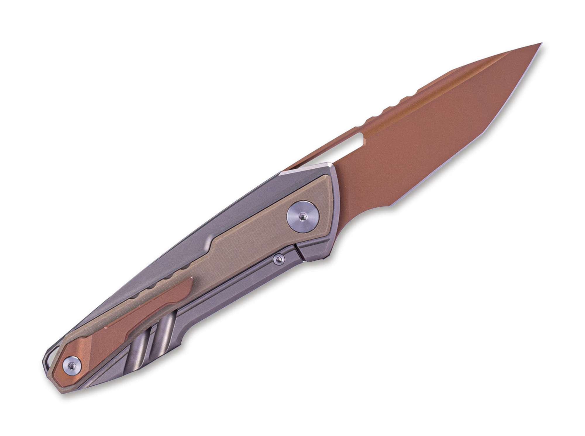 Bullet Frame Lock Titanium G10 Coyote