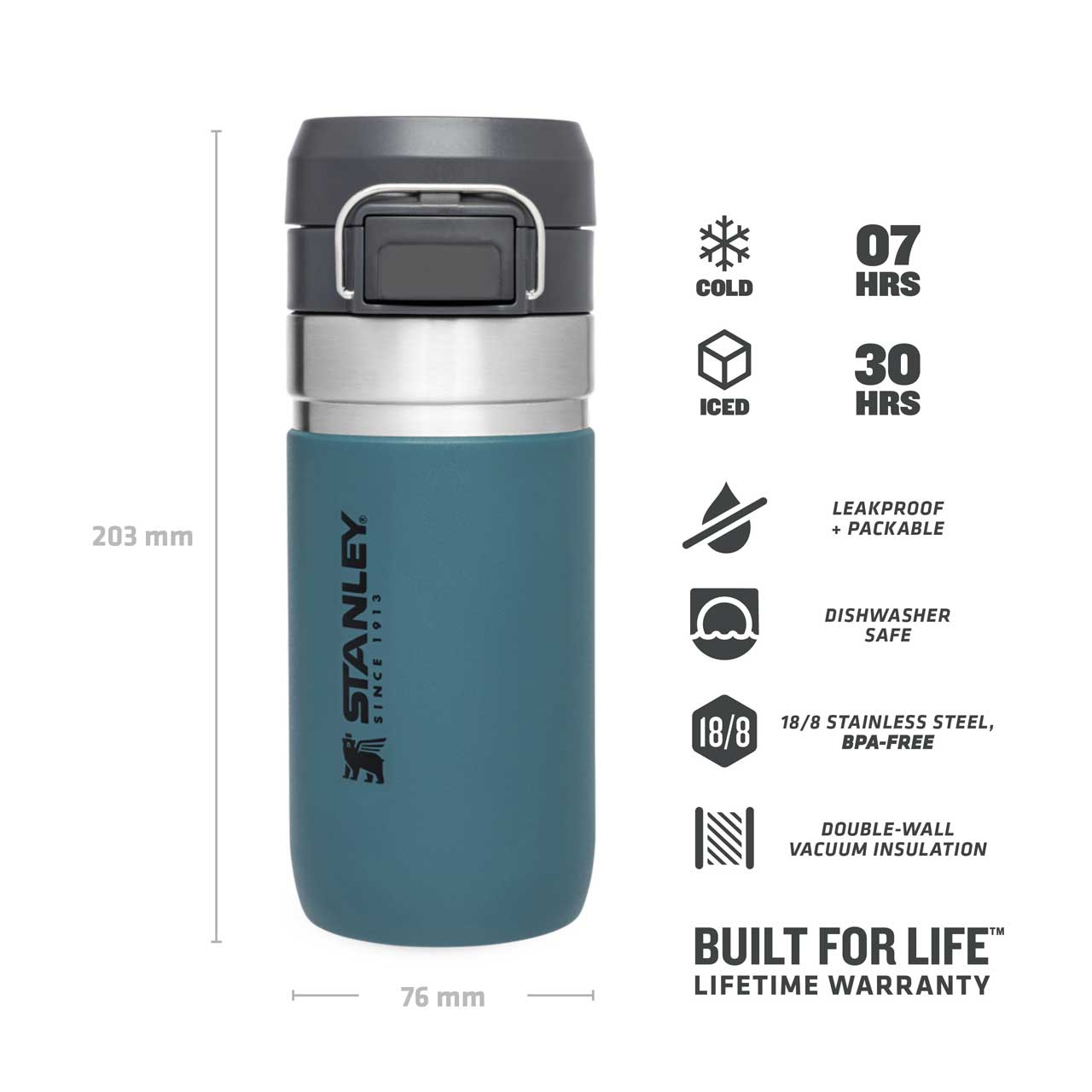 Quick Flip Water Bottle 0.47l
